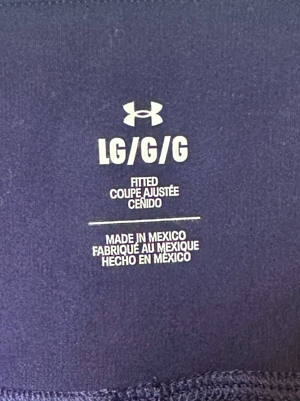 🌺 🌺 Under Armour Women’s Navy Blue Bike Shorts Size Large - Picture 5 of 10